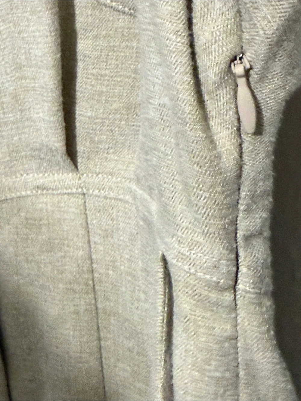 Nuuly x Ronny Kobo Long Sleeve Beige Brila Utility Jumpsuit 80s Quiet Luxury - Picture 9 of 13